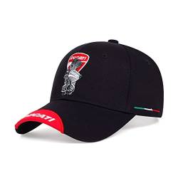 Basecap Herren mit Stickereicon Ricamato DU.CA.Ti, Cool Mode Verstellbar Baseboard Baseballkappe Sonnenhut, Unisex Kappe Baseboard Baseballkappen Mütze-Black||1 Piece von POWERFY