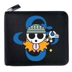 POWERFY On.e Piece Anime Wallets, Cartoon-Münztasche PU-Leder Geldbörse, Schlüsselanhänger Geldtasche (Color:Black 10) von POWERFY