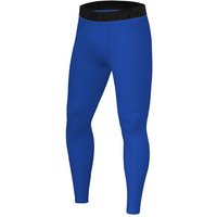 POWERLAYER Lauftights Jungen Leggings, Kompressionshose - Blau, 140 (8-10 Jahre) (1-tlg) von POWERLAYER