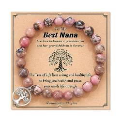 POWWA Oma Geschenk, Geschenk für Oma Muttertag Geschenk Oma Geburtstag Geschenk für Mama Frauen Armband Damen, 60 70 80 Geburtstag frau Geschenk, Gifts for Nana Bracelet von POWWA