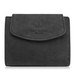 Damen GELDBEUTEL LEDER KLEIN SCHWARZ VINTAGE PAOLO PERUZZZI T-12-HBL, sc schwarz, Uniwersalny von PP PAOLO PERUZZI collection