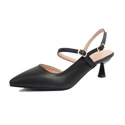 PPXID Damen Pumps Plateau Elegant Sommer Sandalen,Schwarz,39 EU von PPXID