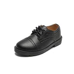 PPXID Jungen Schnürhalbschuhe Schule Uniform Hochzeit Anzugschuhe,Schwarz,31 EU von PPXID