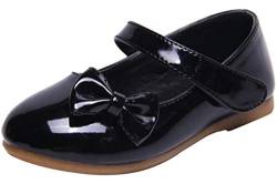 PPXID Mädchen Mary Jane Halbschuhe Bequem Lackleder Ballerinas,Schwarz,34 EU von PPXID