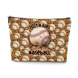 PQV Kosmetiktasche Make-up-Tasche 268-274, baseball, 9.7" x 6.8 "x 2" von PQV