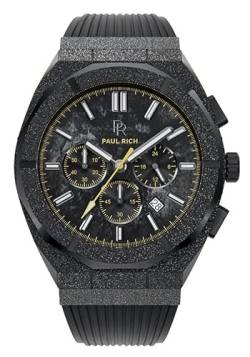 Paul Rich Limited Motorsport LMS03-R Frosted Carbon Yellow Rubber horloge von PR Paul Rich