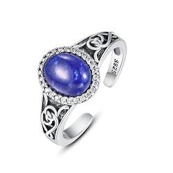 925 Sterling Silber Mondstein Ring Blattring für Frauen Ring für Mädchen Finger Leaf Ring Weihnachten Geschenk (Keltischer Mondsteinring-2) von PRAYMOS