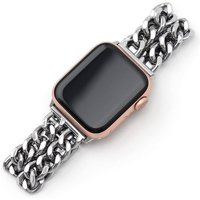 PRECORN Smartwatch-Armband Damen Ersatzarmband silber Armband Apple Watch 8/7/6/5/4/3/2/1/SE von PRECORN