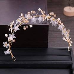 Braut Stirnband Kristallblumen-Stirnband-Kopfschmuck Exquisite florale Brautaccessoires von PREETH