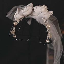 Braut Stirnband Romantische Haarbänder Hochzeitszubehör Frauen Haarwaren Verlobungshaarverzierungen Braut Kopfschmuck Blume Form Stirnbänder An311 von PREETH