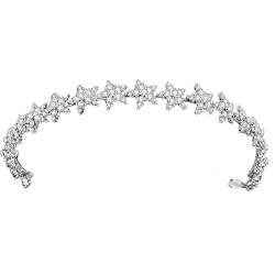 Braut Stirnband Stirnbänder Hochzeit Hair Accessoires for Frauen handgefertigtes Brauthaarband Engagement Star Form Trendy Hairwear HS56 von PREETH