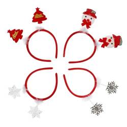 PRETYZOOM 12 Weihnachtsstirnband christmas haarreif christmas headband weihnachtliches Stirnband Schneemann-Stirnband kleidung Haarbänder für Damenhaar Weihnachtsmann-Stirnband von PRETYZOOM