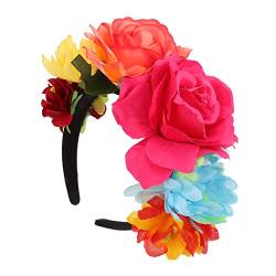 PRETYZOOM 1Stk Hawaiianisches Stirnband Stirnband mexikanisches Blumenstirnband damen haarbänder hochzeitshaar schmuck Haarschmuck für Damen Hochzeitshaarschmuck für Strand von PRETYZOOM