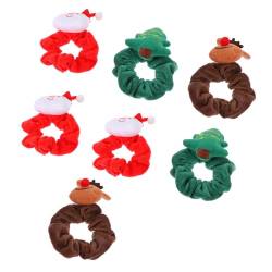PRETYZOOM 21 Stk Weihnachtskopfschmuck Elastische Haarseile Weihnachtshaarring Rote Weihnachtsgummis Kopfbedeckungen Für Weihnachtsfeiern Festival-haargummis Weihnachten Gummiband Uhrwerk von PRETYZOOM