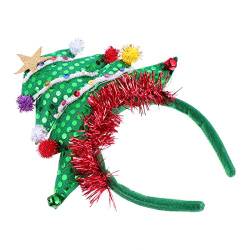 PRETYZOOM 2st Leuchtendes Weihnachts-stirnband Weihnachtsbaum-kopfschmuck Für Die Weihnachtsfeier Haarbänder Für Weihnachtsfeierkostüme Frauenhut Frohe Weihnachten Kind von PRETYZOOM