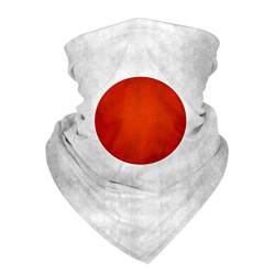 PRETYZOOM Bandana Schlauchschal Japan Flagge Sonnenschutz Halstuch Stirnband Kopftuch Nackenschutz Elastiche Schal Sturmhaube Unisex Sport Camping Radfahren Angeln Wandern Laufen Motorrad von PRETYZOOM