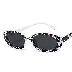 PRETYZOOM Kuh Sonnenbrille Quadratische Farbverlauf Sonnenbrille Mini Vintage Retro Extra Schmale Ovale Runde Dünne Cat Eye Sonnenbrille Schlagbrille für Frauen Mann Party Bevorzugen von PRETYZOOM