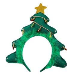 PRETYZOOM Weihnachtsgeschenke Weihnachts-cosplay-stirnband Stirnband Für Die Weihnachtsmannmütze Weihnachtshaarbänder Weihnachts-haarschleifen Kopfbedeckung Weihnachtsbaum Damen Stoff von PRETYZOOM