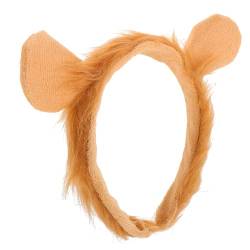 PRETYZOOM halloween kopfschmuck halloween kopfbedeckung haarband Löwenkopfschmuck Stirnband Weihnachtsstofftier Stirnbänder für Frauen Kopfbedeckung mit Löwenohren behaart Kleidung von PRETYZOOM