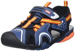 Primigi Herren B&G ACQUASPRINT Sand. Durchgängies Plateau Sandalen, Navy-Arancione, 34 EU von PRIMIGI