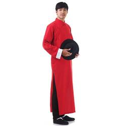 Asia China Kung-Fu Tai-Chi & Meditations Shaolin Mantel T-Shirt Baumwolle (XL, Rot) von PRINCESS OF ASIA