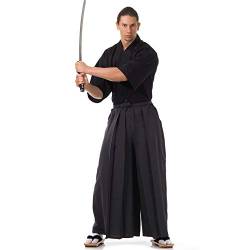 PRINCESS OF ASIA Kendo Gi Kimono & Hakama Hose Laido Outfit (Schwarz & Schwarz) von PRINCESS OF ASIA