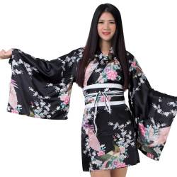 PRINCESS OF ASIA Kimono Damen Negligee Kleid Cosplay Lolita Minikleid S M 36 38 40 42 von PRINCESS OF ASIA