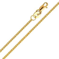 14 Karat 585 Gold Diamantschliff Spiga Weizen Gelbgold Kette - Breite 1.20 mm (55) von PRINS JEWELS