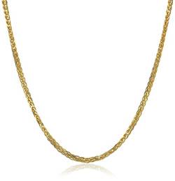 14 Karat 585 Gold Diamantschliff Spiga Weizen Gelbgold Kette - Breite 2 mm - Länge wählbar (60) von PRINS JEWELS