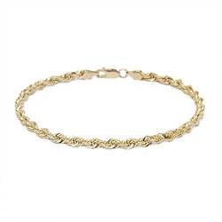 14 karat / 585 Gold Kordel Armband Gelbgold 3 mm. Breit (19) von PRINS JEWELS