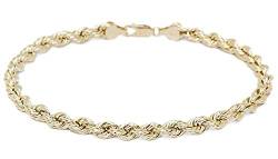 18 karat 750 Gold Kordel Armband Gelbgold 5 mm. Breit (19) von PRINS JEWELS