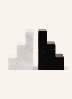 Printworks 2er-Set Buchstützen Stair Cube schwarz von PRINTWORKS