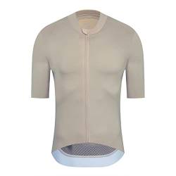 PRIOKNIKO Fahrradtrikot Set Kurzarm Bike Uick-Dry Racing MTB Fahrrad Breathale Radtrikot,Beige,L von PRIOKNIKO