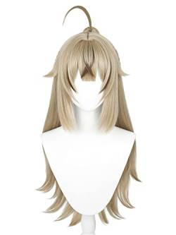 PRIOUTZ Kostüm Perücke für Genshin Kirara Cosplay Perücken Frauen Anime Party Haar mit Pony Clip auf Pferdeschwanz von PRIOUTZ