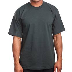 PRO 5 Super Heavy Herren-T-Shirt, kurzärmelig, dunkelgrün, XX-Large von PRO 5