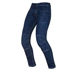 PRO FUTURE Motorrad-Jeans mit Protektoren für Damen und Herren, Knie und Hüfte, CE-geprüft, blau, 54 von PRO FUTURE