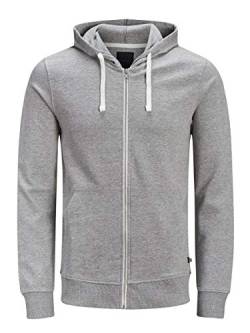 PRODUKT Basic Sweat Cardigan Männer Kapuzenjacke hellgrau M von PRODUKT