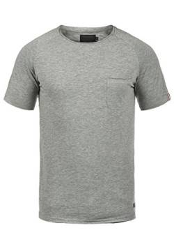 PRODUKT Xora Herren T-Shirt Kurzarm Shirt Mit Rundhalsausschnitt, Größe:L, Farbe:Medium Grey Melange von PRODUKT