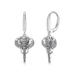 Elefanten Ohrringe 925er-Sterlingsilber hypoallergen Elefanten Ohrhänger Elefanten Schmuck Geschenke für Frauen Mädchen Elefantenliebhaber von PROESS