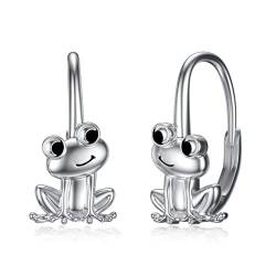 Frosch Ohrringe 925-Sterlingsilber hypoallergen Frosch Creolen Frosch Schmuck Geschenke für Frauen Teenager Mädchen Tocht von PROESS