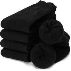 PROETRADE Herren Merino Thermosocken Wollsocken Warme Wolle Socken Wandersocken Geschenke für Männer Weihnachten Dicke Atmungsaktiv Wintersocken 5 Paar(Schwarz) von PROETRADE