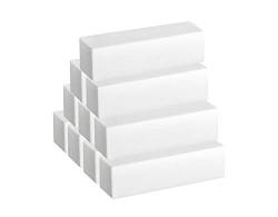 PROFICO 10 Stück Weiß 100/100 Schleifblöcke | 4 Polierflächen Buffer | Polierblock Nagel Block Nagelpolierblock | Maniküre Werkzeug von PROFICO