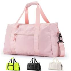 Reisetasche, Sporttasche für Damen und Herren, mit Nasstasche, Wochenendtasche, Tragetasche für Flugzeug, Pink von PROFOCUS