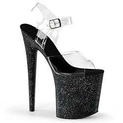 PROMI High Heels Hochhackige Schuhe 20cm Stangentanz Modell Dünne Hochhackige Sandalen-black||36 von PROMI