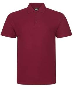 Pro RTX RX101 Herren Piqué-Poloshirt, burgunderfarben, 3XL von PRORTX