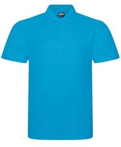 Pro RTX RX101 Herren Piqué-Poloshirt, türkis / blau, 6XL von PRORTX