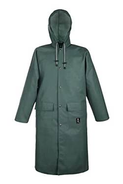 PROS WASSERSCHUTZMANTEL 106 WASSERSCHUTZJACKE Schutzjacke Jacke wasserdicht Schutzbekleidung (Grün, 50) von PROS