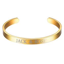 PROSTEEL Offeer Armreif für Damen Herren 18k vergoldet hochglanzpoliert Personalisiert Armband Name Text Gravur Armsprange Geschenk für Weihnachten Jahrestag(gold) von PROSTEEL