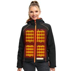 PROSmart Beheizte Jacke - Wasserdicht Heizjacke Elektrischer Mantel Wärmende Jacken für Damen mit 5000mAh Akku wiederaufladbar von PROSmart