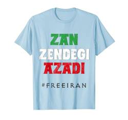 Iranische Flagge ZAN ZENDEGI AZADI unterstützt iranische Frauen Protest T-Shirt von PROTEST SUPPLY - #freeiran Women Life Freedom Iran